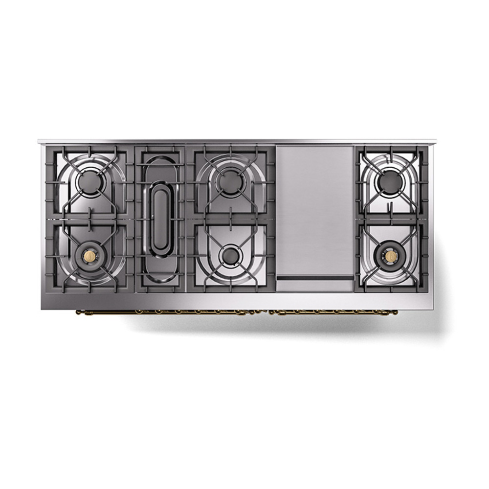 ILVE UN60FNMPMBGLP Nostalgie II Noblesse 60 inch Dual Fuel Range (9 ...