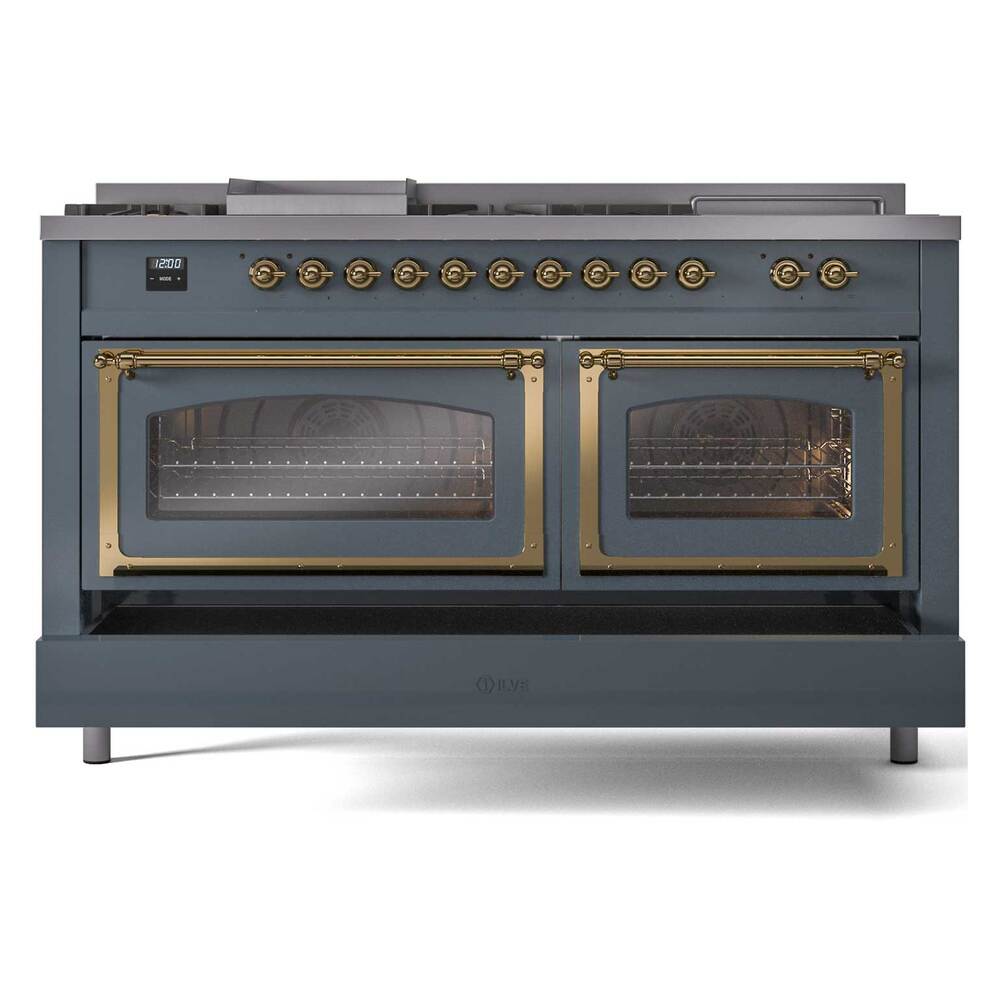 ILVE UN60FSNMPBGGLP Nostalgie II Noblesse 60 inch Dual Fuel Range (7 ...