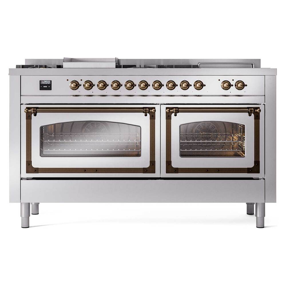 ILVE UN60FSNMPSSBLP Nostalgie II Noblesse 60 inch Dual Fuel Range (7 ...