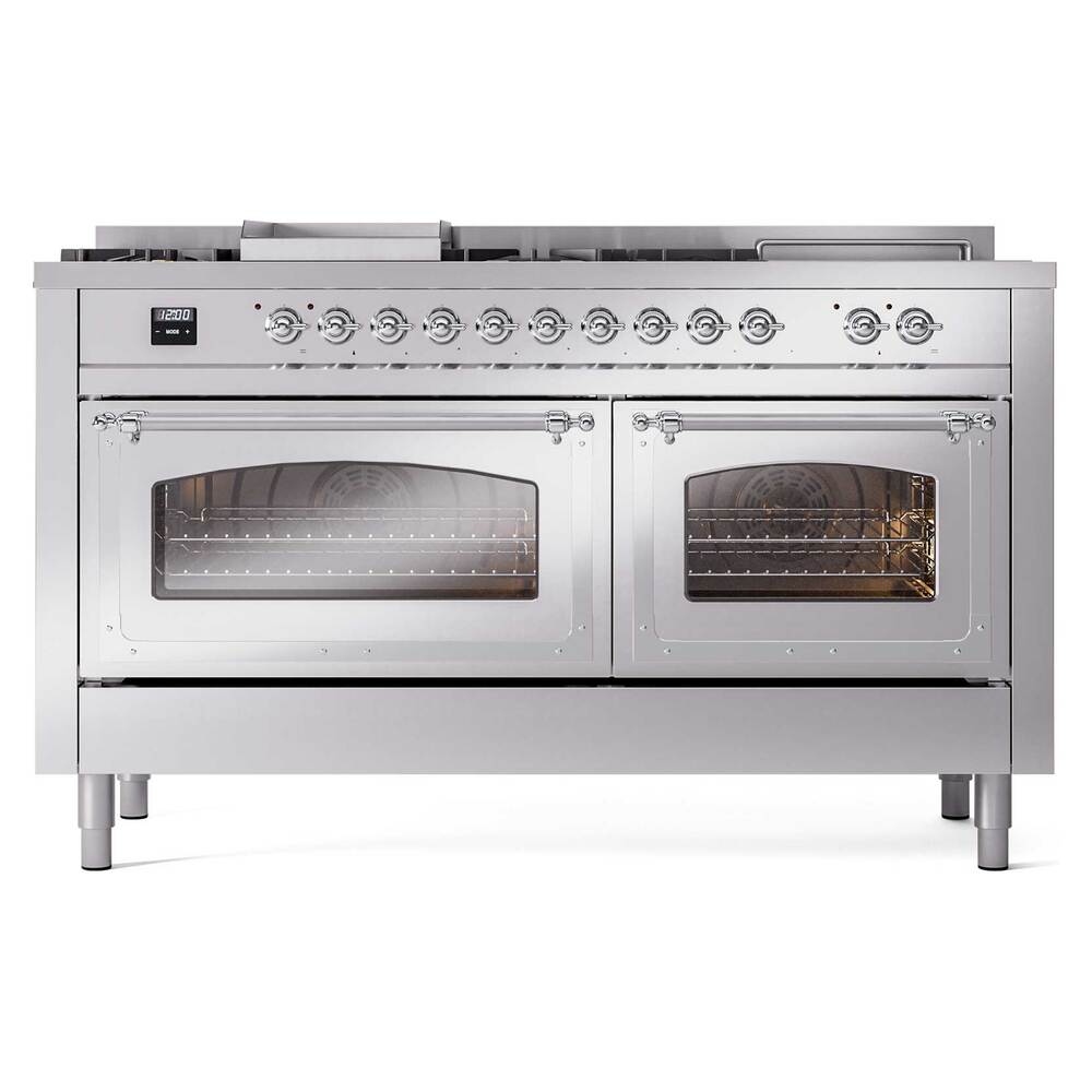 ILVE UN60FSNMPSSCLP Nostalgie II Noblesse 60 inch Dual Fuel Range (7 ...