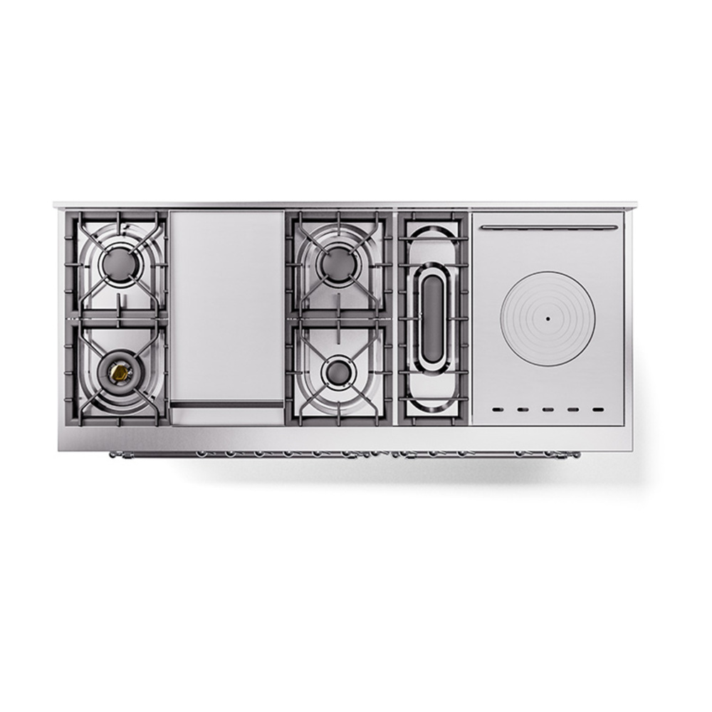 ILVE UN60FSQNMPWHCLP Nostalgie II Noblesse 60 inch Dual Fuel Range (7 ...