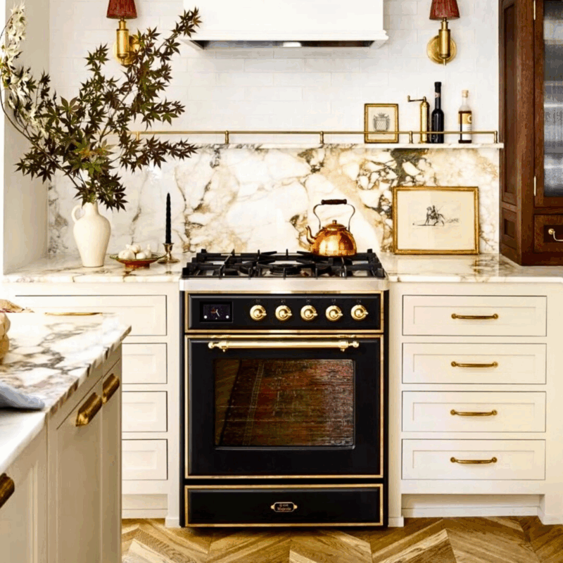 Majestic range in a kitchen.