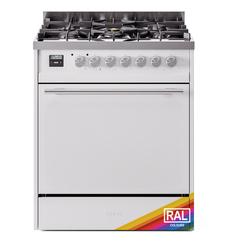 ILVE UP30QMPRALP Professional Plus II 30" Dual Fuel Range  (Liquid Propane, Solid Door, RAL)