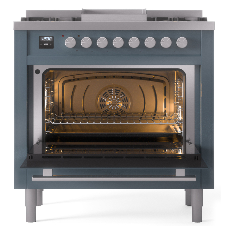 ILVE_UP36FWMPBG_Professional_Plus_II_oven_door_opened
