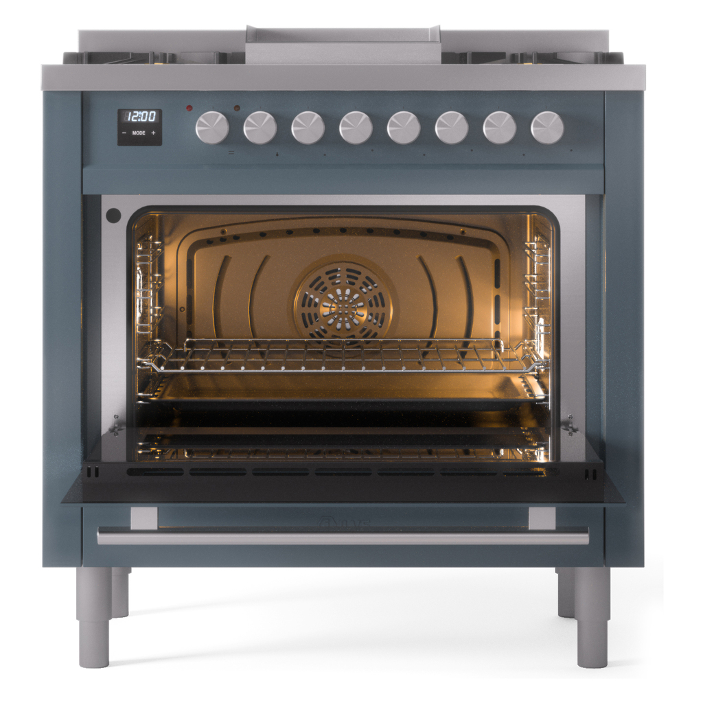 ILVE_UP36FWMPBG_Professional_Plus_II_oven_door_opened