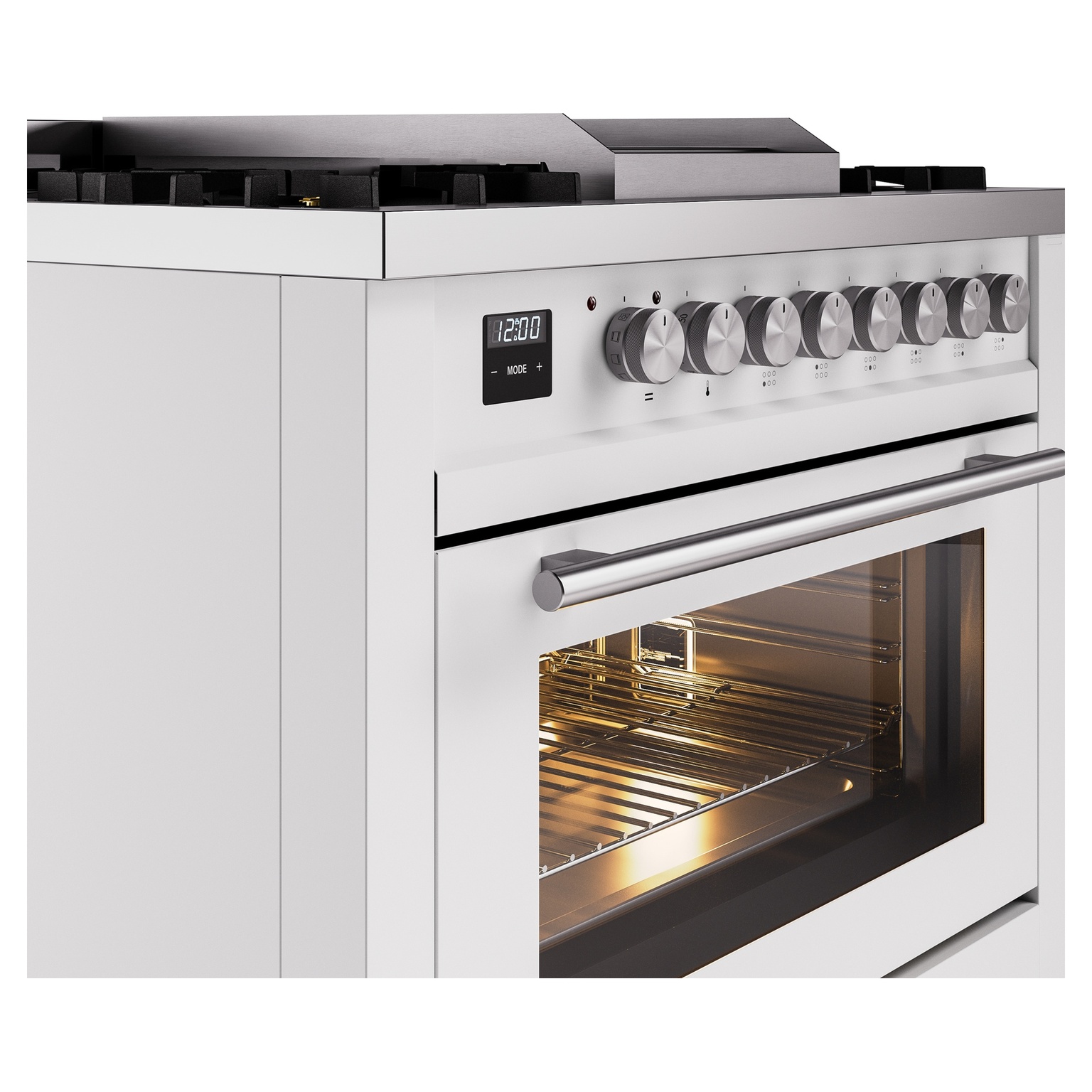 ILVE UP36FWMPWHLP Professional Plus II 36" Dual Fuel Range, details