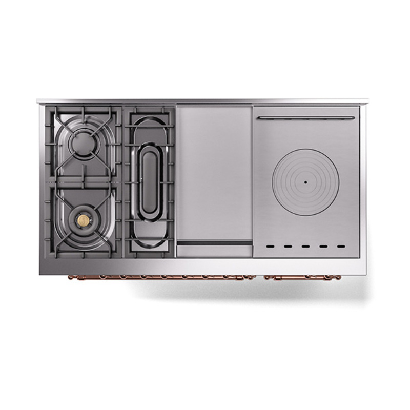 ILVE_UP48FSNMPWHP_Nostalgie_II_48"_Dual_Fuel_Range_top_view