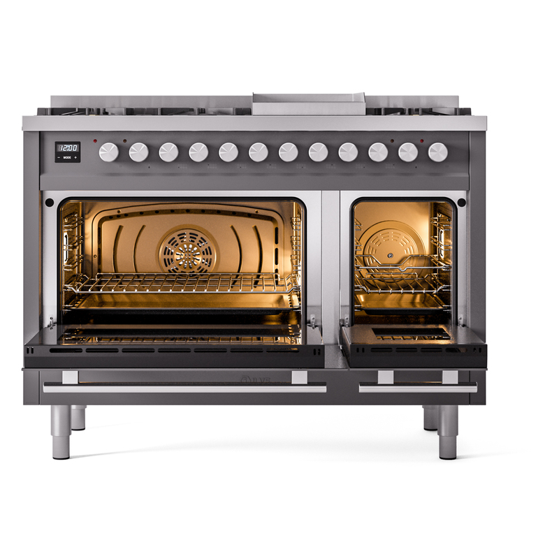 ILVE_UP48FWMPMG_Professional_Plus_II_oven_door_opened