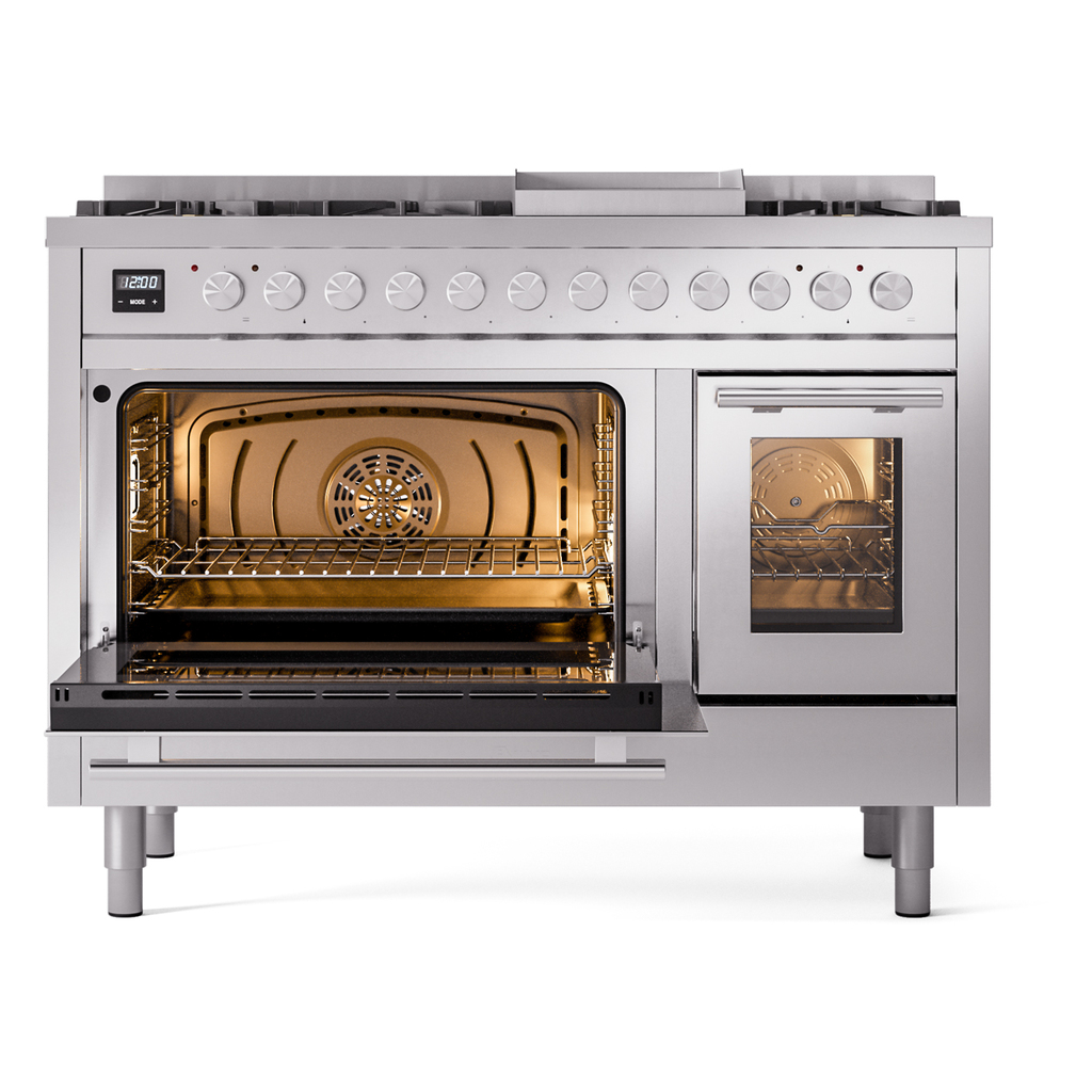 ILVE_UP48FWMPSS_Professional_Plus_II_main_oven_door_opened