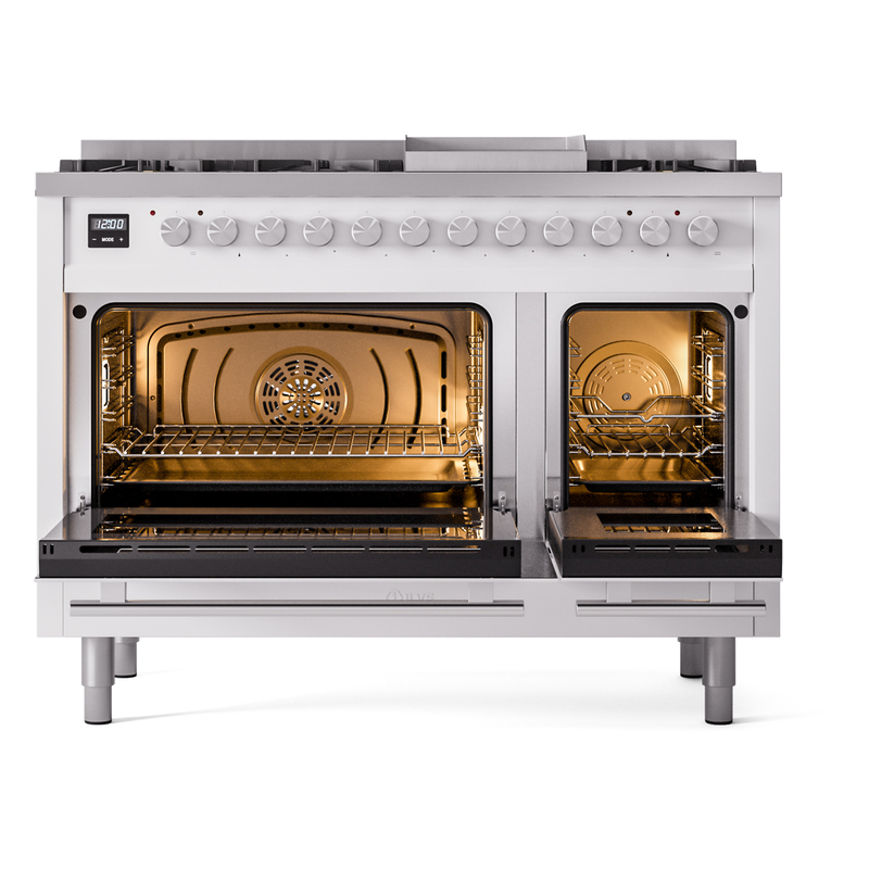 ILVE_UP48FWMPWHLP_Professional_Plus_II_oven_door_opened