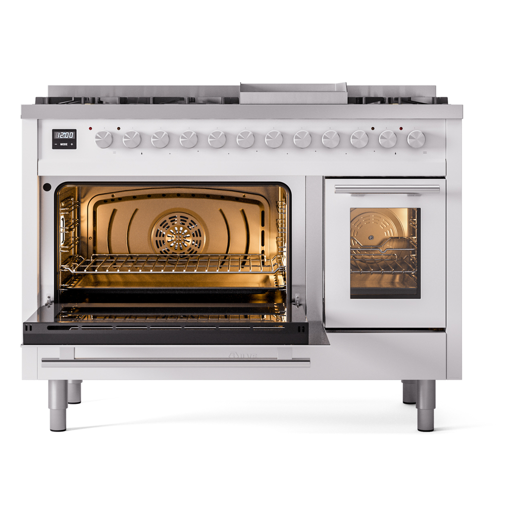 ILVE_UP48FWMPWH_Professional_Plus_II_main_oven_door_opened