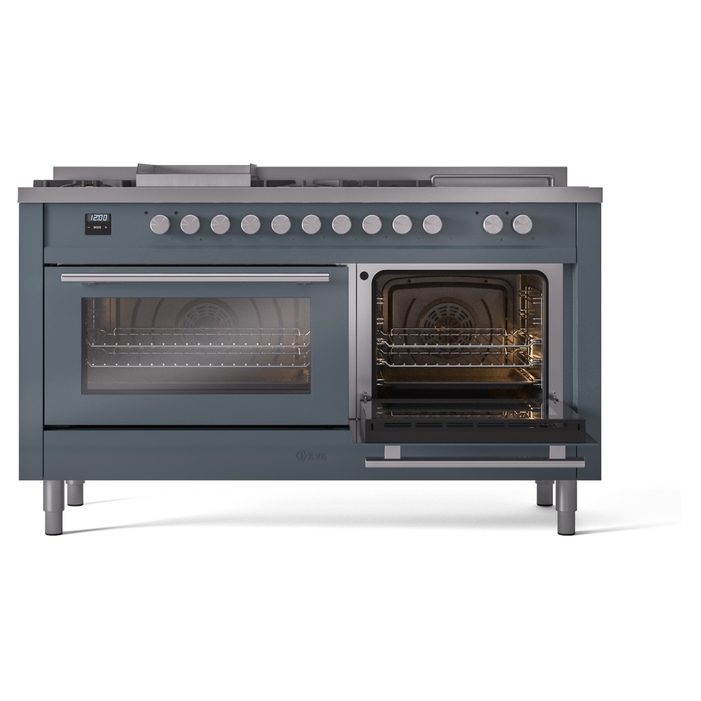 ILVE_UP60FSQMPBGLP_Professional_Plus_II_side_oven_door_opened