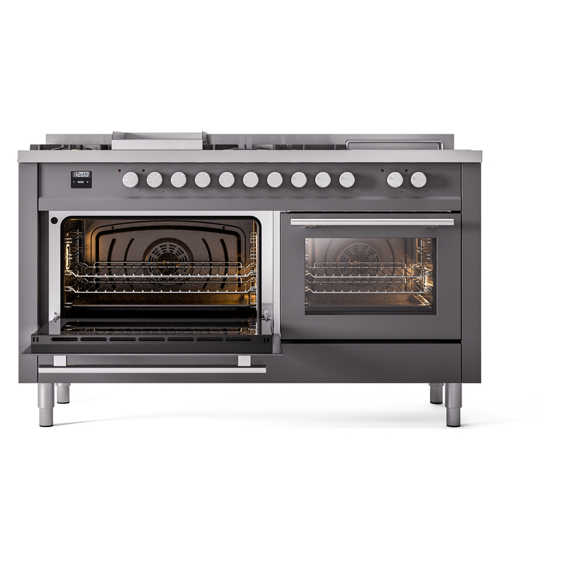 ILVE_UP60FSQMPMGLP_Professional_Plus_II_main_oven_door_opened
