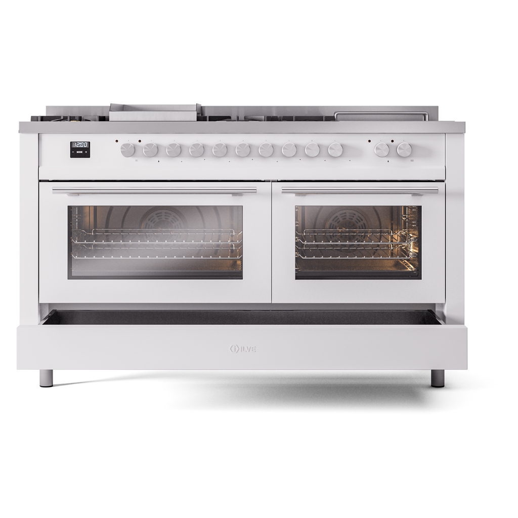 ILVE_UP60FSQMPWH_Professional_Plus_II_drawer_opened