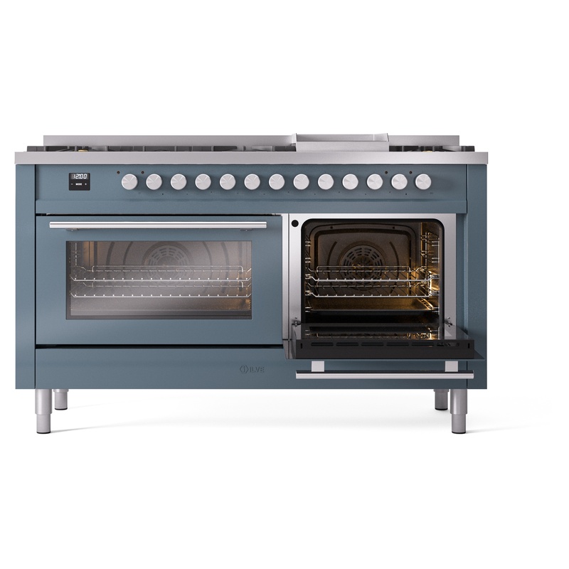 ILVE_UP60FWMPBGLP_Professional_Plus_II_side_oven_door_opened