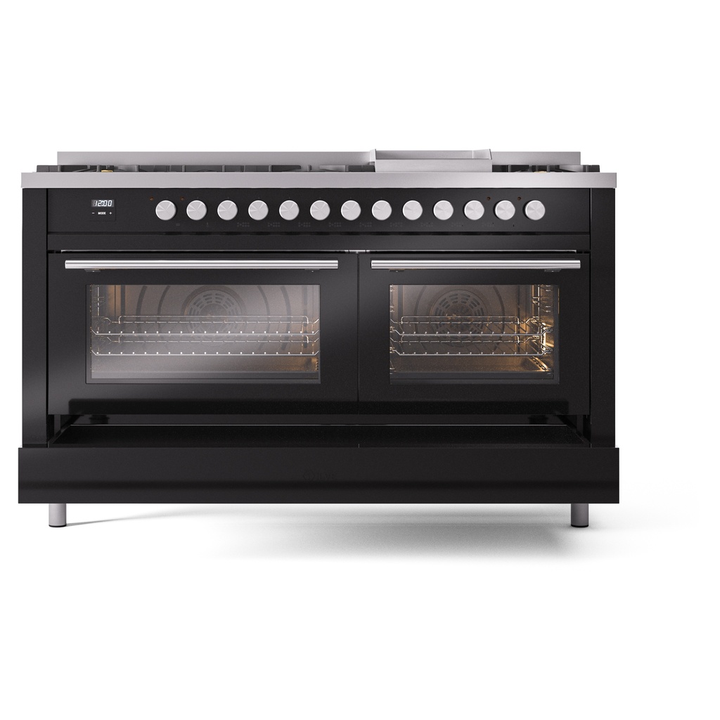 ILVE_UP60FWMPBK_Professional_Plus_II_drawer_opened