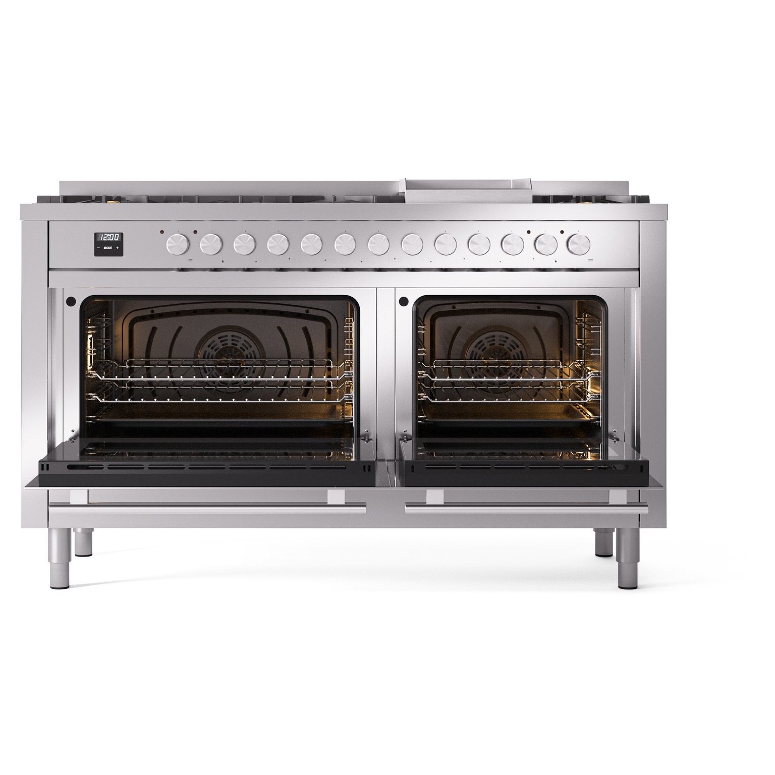 ILVE_UP60FWMPSSLP_Professional_Plus_II_oven_door_opened