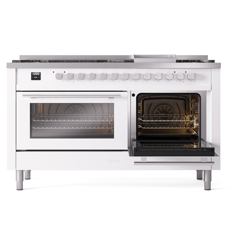 ILVE_UP60FWMPWHLP_Professional_Plus_II_side_oven_door_opened