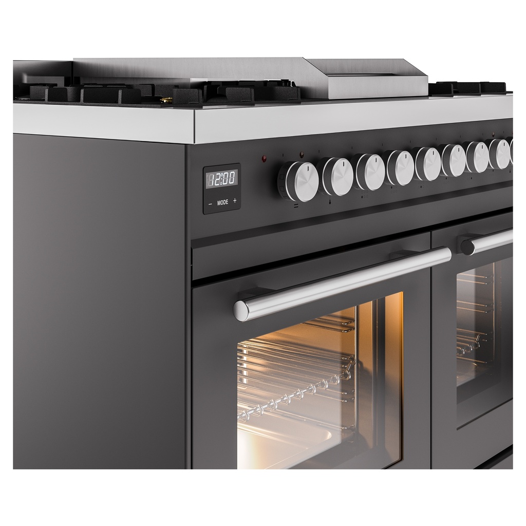 ILVE UPD40FWMPMGLP Professional Plus II 40" Dual Fuel Range, details