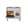 ILVE UPD40FWMPWHLP Professional Plus II 40" Dual Fuel Range, main oven door opened