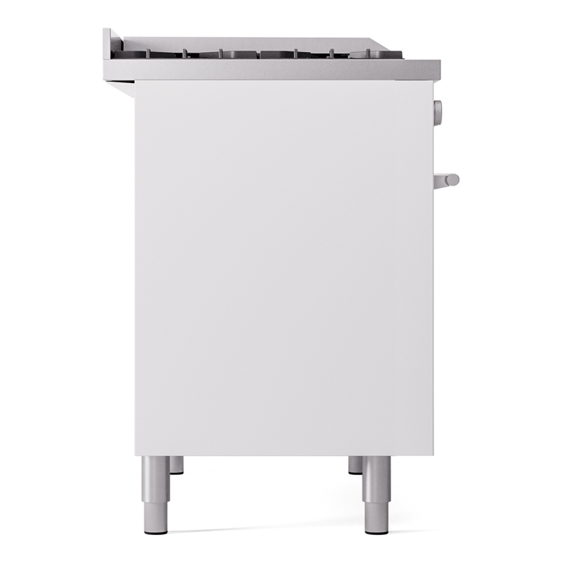 ILVE UPD40FWMPWHLP Professional Plus II 40" Dual Fuel Range, left side view