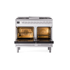 ILVE UPD40FWMPWH Professional Plus II 40" Dual Fuel Range, oven doors opened
