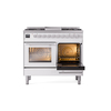ILVE UPD40FWMPWH Professional Plus II 40" Dual Fuel Range, side oven door opened