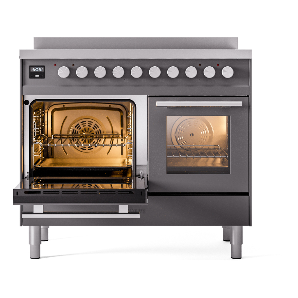 ILVE_UPDI406WMPMG_Professional_Plus_II_main_oven_door_opened