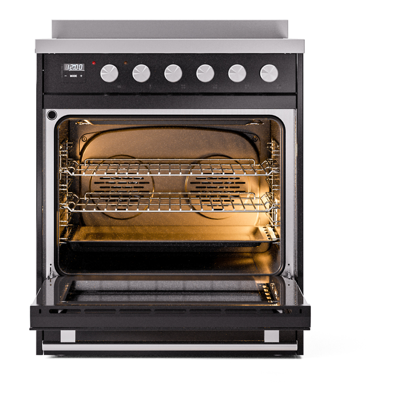 ILVE_UPI304WMPBK_Professional_Plus_II_oven_door_opened