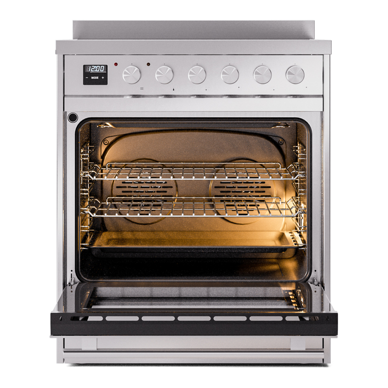 ILVE_UPI304WMPSS_Professional_Plus_II_oven_door_opened