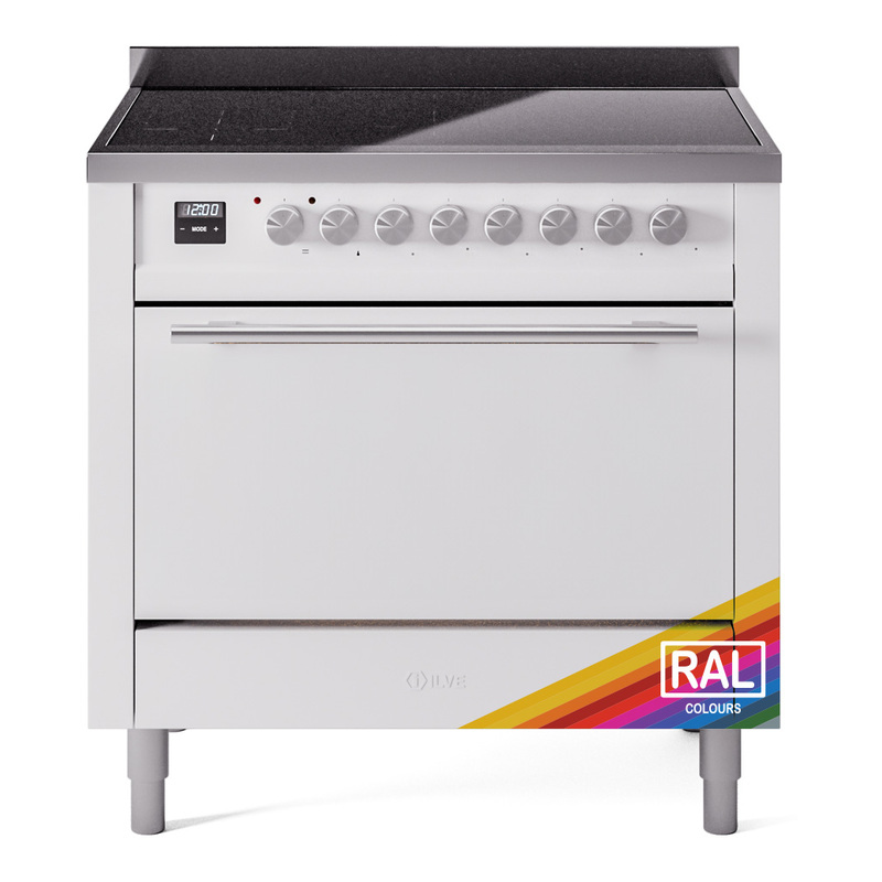 ILVE UPI366QMPRA Professional Plus II 36" Induction Range (Solid Door, RAL)