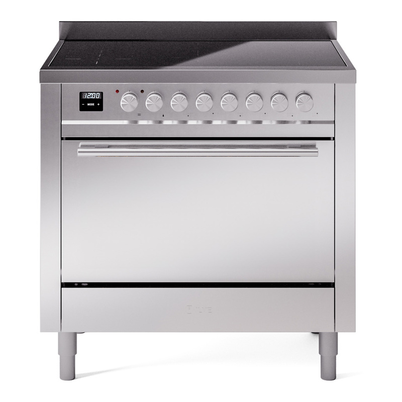 ILVE UPI366QMPSS Professional Plus II 36" Induction Range (Solid Door, Stainless Steel)