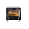 ILVE_UPI366WMPBK_Professional_Plus_II_oven_door_opened