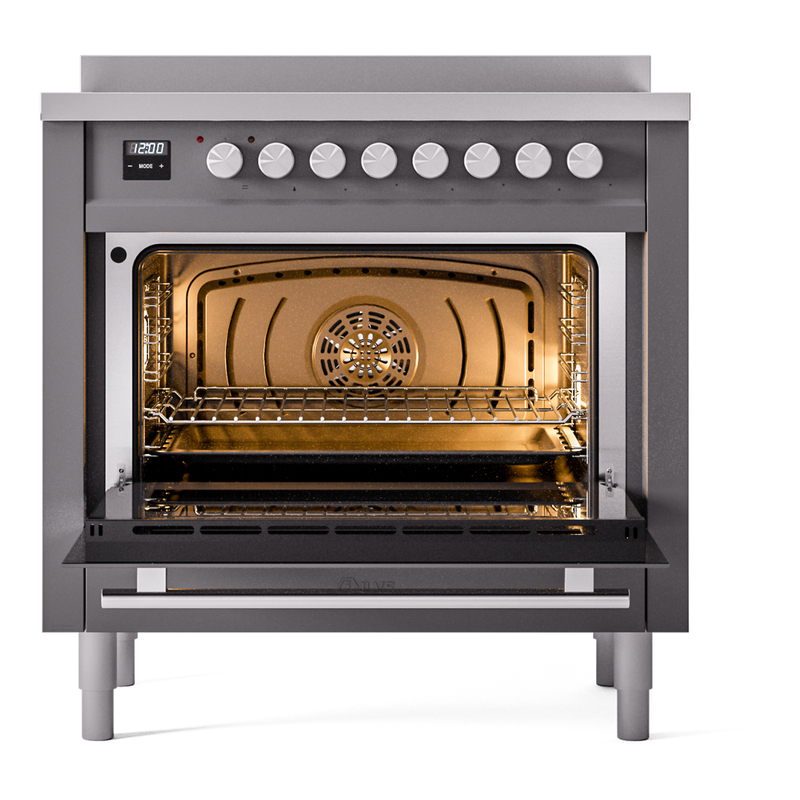ILVE_UPI366WMPMG_Professional_Plus_II_oven_door_opened