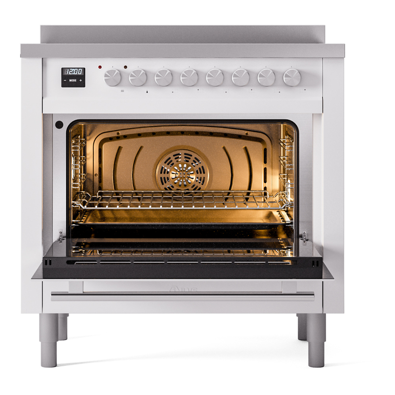 ILVE_UPI366WMPWH_Professional_Plus_II_oven_door_opened
