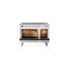 ILVE_UPI486QMPRA_Professional_Plus_II_48"_Dual_Fuel_Range_oven_door_opened