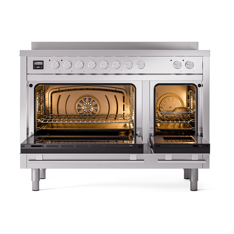 ILVE_UPI486QMPSS_Professional_Plus_II_48"_Dual_Fuel_Range_oven_door_opened