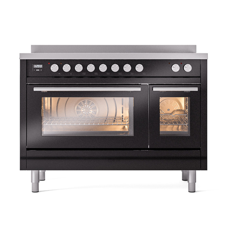 ILVE_UPI486WMPBK_Professional_Plus_II_30"_Dual_Fuel_Range_front_view