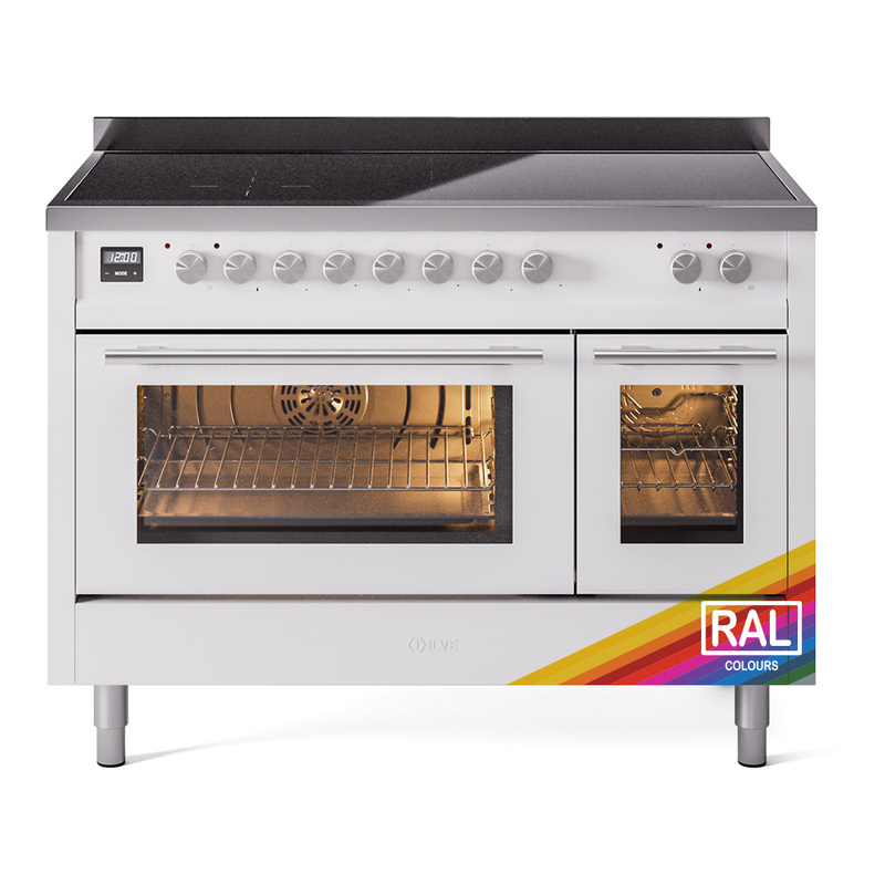 ILVE UPI486WMPRA Professional Plus II 48" Induction Range  (Triple Glass Door, RAL)