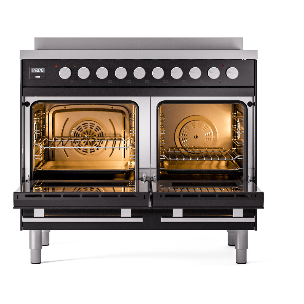 ILVE_UPDI406WMPBK_Professional_Plus_II_oven_door_opened