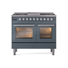 ILVE UPD40FWMPBGLP Professional Plus II 40" Dual Fuel Range, front view