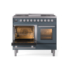 ILVE UPD40FWMPBGLP Professional Plus II 40" Dual Fuel Range, main oven door opened