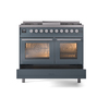 ILVE UPD40FWMPBGLP Professional Plus II 40" Dual Fuel Range, drawer opened