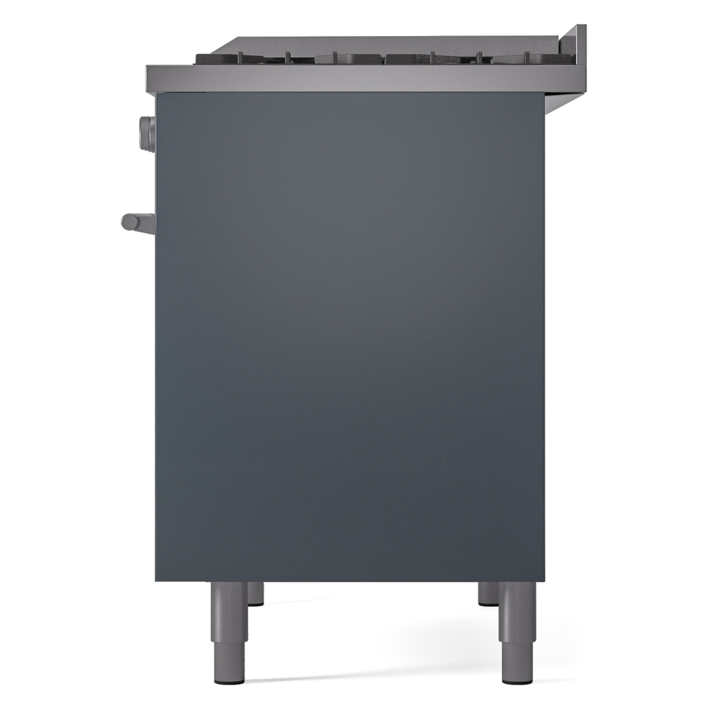 ILVE UPD40FWMPBGLP Professional Plus II 40" Dual Fuel Range, right side view