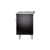 ILVE UPD40FWMPBKLP Professional Plus II 40" Dual Fuel Range, right side view