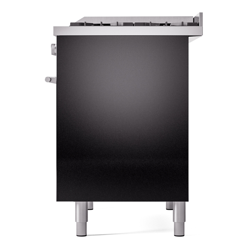 ILVE UPD40FWMPBKLP Professional Plus II 40" Dual Fuel Range, right side view