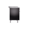 ILVE UPD40FWMPBK Professional Plus II 40" Dual Fuel Range, left side view