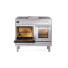 ILVE UPD40FWMPSSLP Professional Plus II 40" Dual Fuel Range, main oven door opened