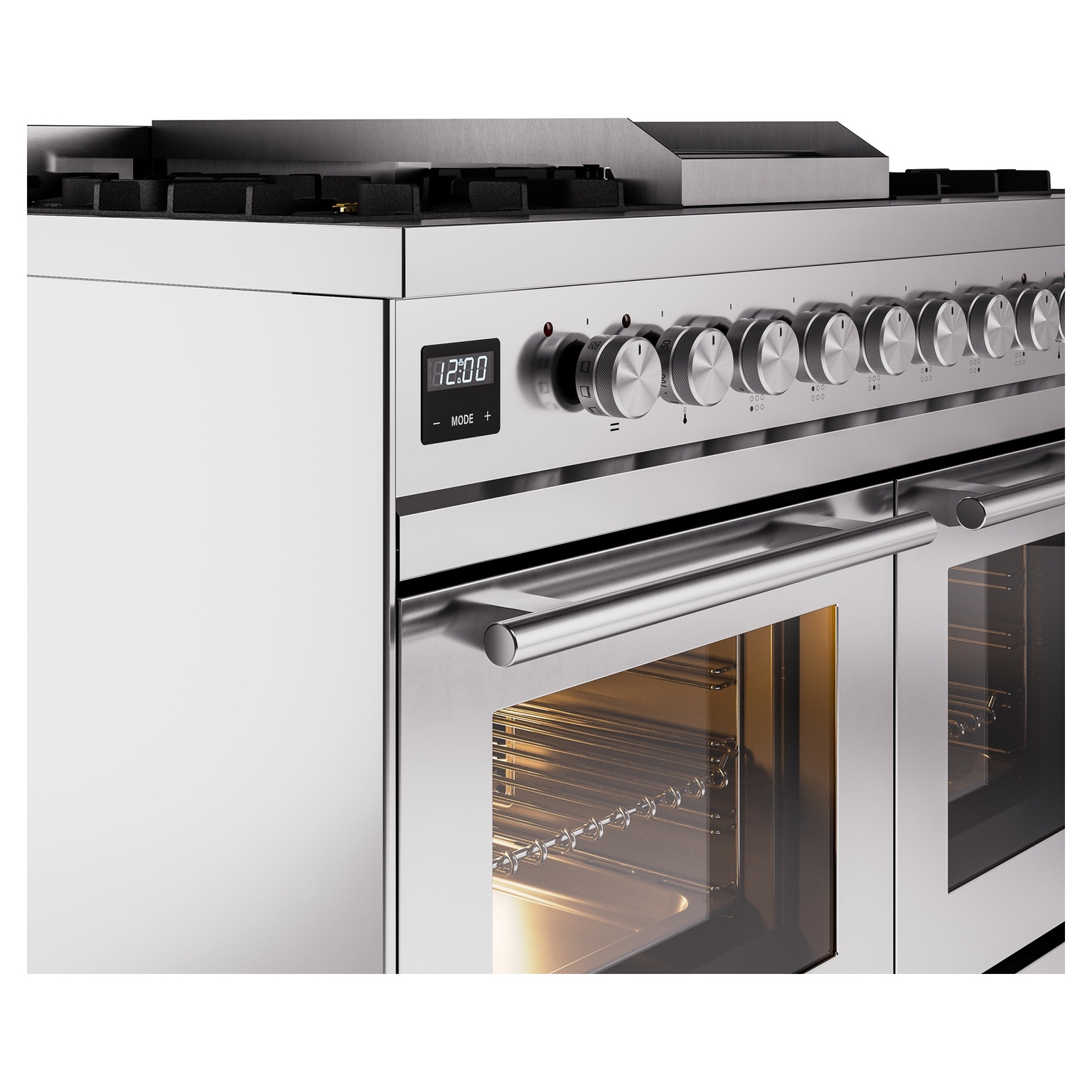 ILVE UPD40FWMPSSLP Professional Plus II 40" Dual Fuel Range, details