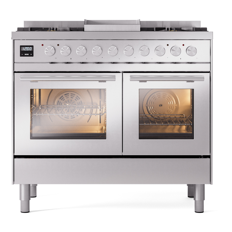 ILVE UPD40FWMPSS Professional Plus II 40" Dual Fuel Range, front view